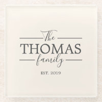 Familienname Personalisiert Nachname Untersetzer H