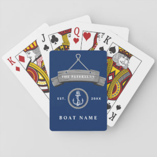 Familienname personalisierter Name der nautischen  Spielkarten