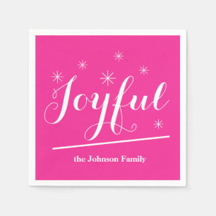 Familienname Personalisierter Papiercocktail Napki Serviette