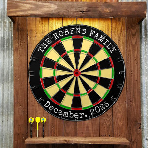 Familienname Personalisiertes Dartboard Dartscheibe