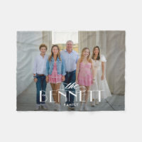 Familienname Personalisiertes Foto schwarz