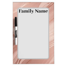 Familienname Rose Goldmarmorrahmen