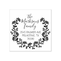 Familienname Rücksendeadresse rundes Logo Selbstfa