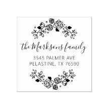 Familienname Rücksendeadresse rundes Logo Selbstfa