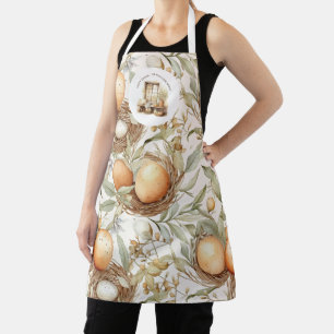 Familienname Rustikal Ostern Beige Schürze