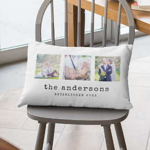 Familienname Schreibmaschine Individuelle Fotocoll Lendenkissen