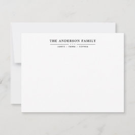 Familienname Script Black Typografy Schriftart Mitteilungskarte