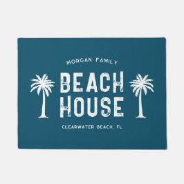 Familienname Sommerferien Beach House Fußmatte