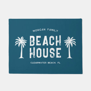 Familienname Sommerferien Beach House Fußmatte