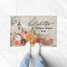 Familienname Stilvoll Modernes rustikales Holz Wei