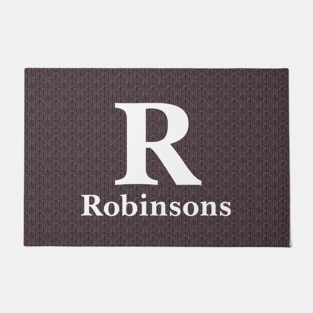 Familienname Sweater Doormat Fußmatte (Vorderseite)