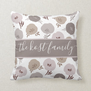 Familienname Throw Pillow Kissen