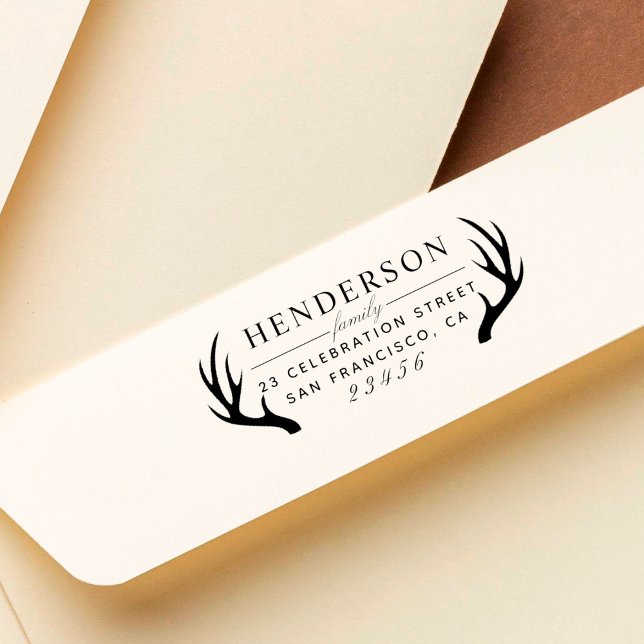 Familienname und benutzerdefinierte Rücksendeadres Permastempel (Von Creator hochgeladen)