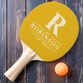 Familienname und ursprüngliche warme Sonnenblume Tischtennis Schläger