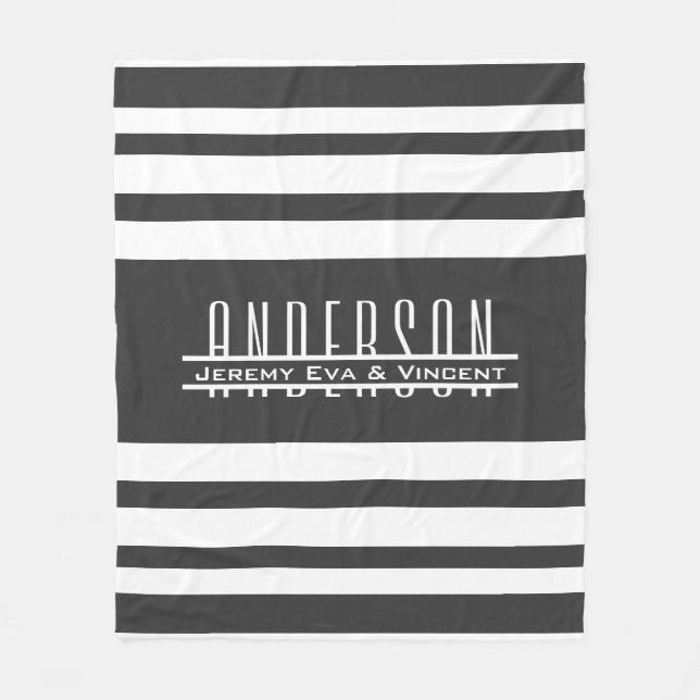 Familienname und Vornamen Fleecedecke (Vorderseite)