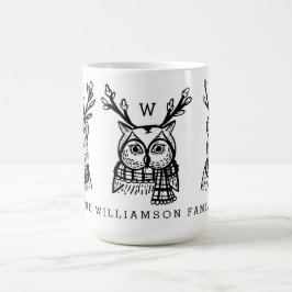 Familienname von Weihnachtswald Kaffeetasse