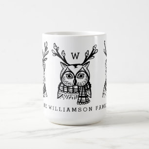 Familienname von Weihnachtswald Kaffeetasse