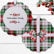Familienname Weihnachten Vintages Geschenk Kariert