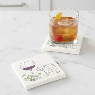 Familienname Weinkeller Steinuntersetzer