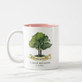 Familienname Wiedersehen Tree Keepake Name Persona Zweifarbige Tasse