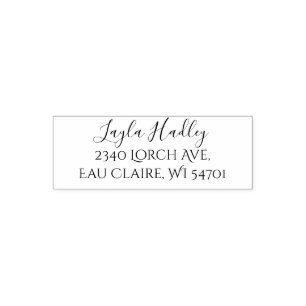 Familiennamen, Rücksendeadressen-Aufkleber Permastempel