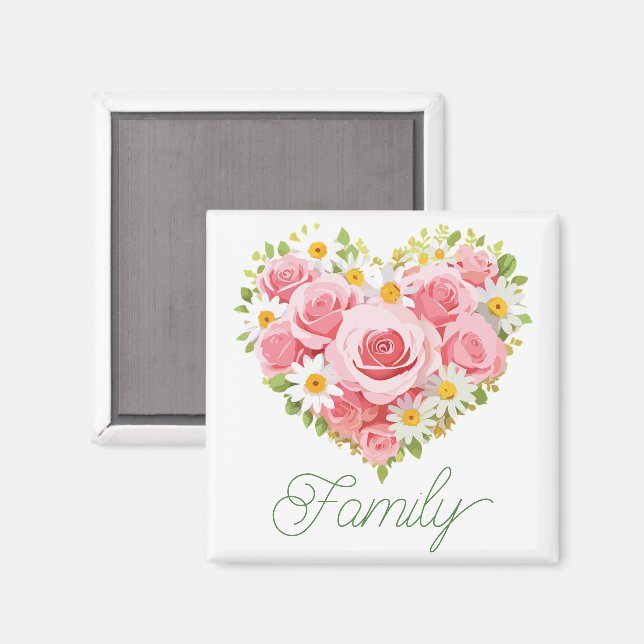 Familiennmagnet Magnet (Vorderseite/Rückseite)