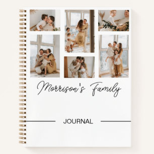 Familiennotizbuch mit Fotos Collage zum Personalis Notizbuch