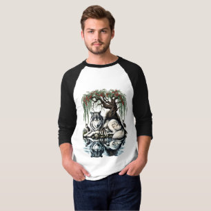 Familienoase Serene Wolf in idyllischer Natur T-Shirt
