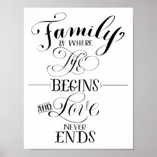 Familienplakat Poster
