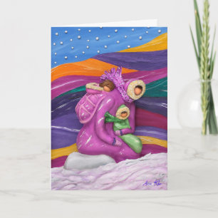 Familienportrait - Crop Feiertagskarte