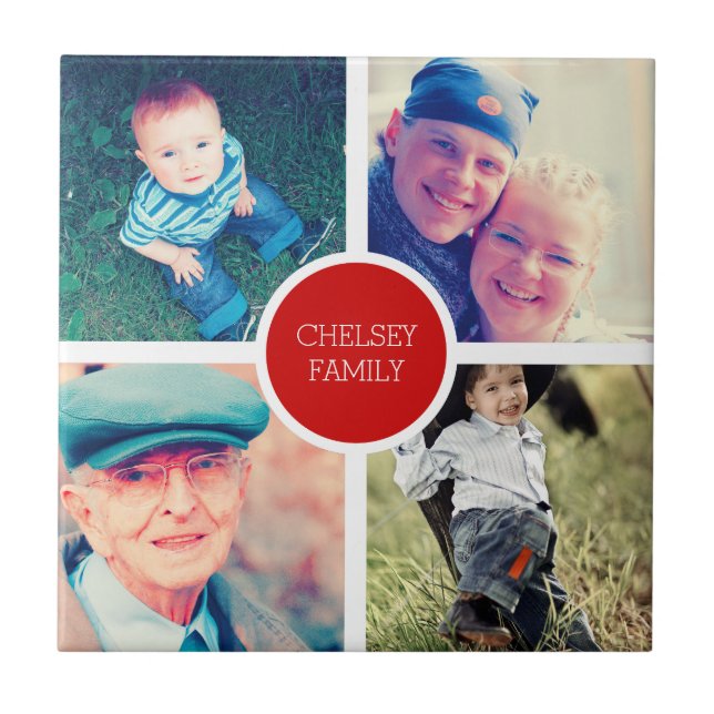 Familienportrait Fliese (Vorderseite)