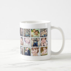 Familienportrait FotoCollage Tasse für Mama