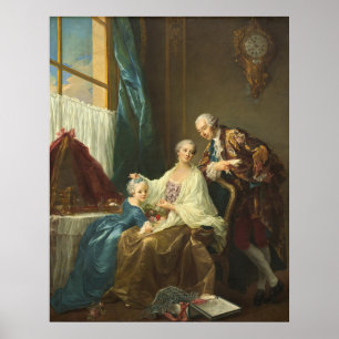 Familienportrait - François-Hubert Drouais Fine Ar Poster