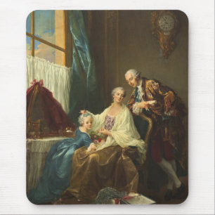 Familienportrait von François-Hubert Drouais Mousepad