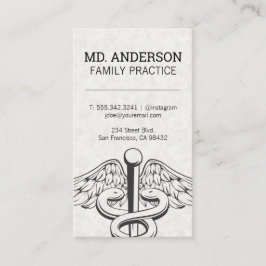 Familienpraktik | Medizinisches Symbol Visitenkarte
