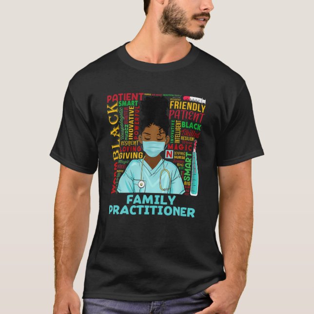 Familienpraktizierende Afrikanerin Amerikanerin Bl T-Shirt (Vorderseite)