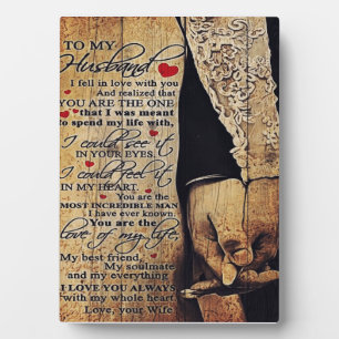 Familienpräsenz   Liebe-Zitate zu meinem Ehemann Fotoplatte