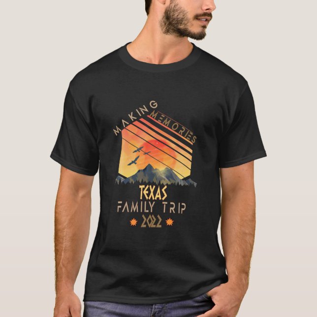 Familienreise 2022 Texas Erinnerungen Urlaub Campi T-Shirt (Vorderseite)