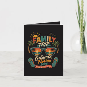 Familienreise Orlando Florida 2026 Feiertagskarte