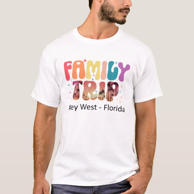 Familienreise Schlüssel West Florida Familienurlau T-Shirt (Vorderseite)
