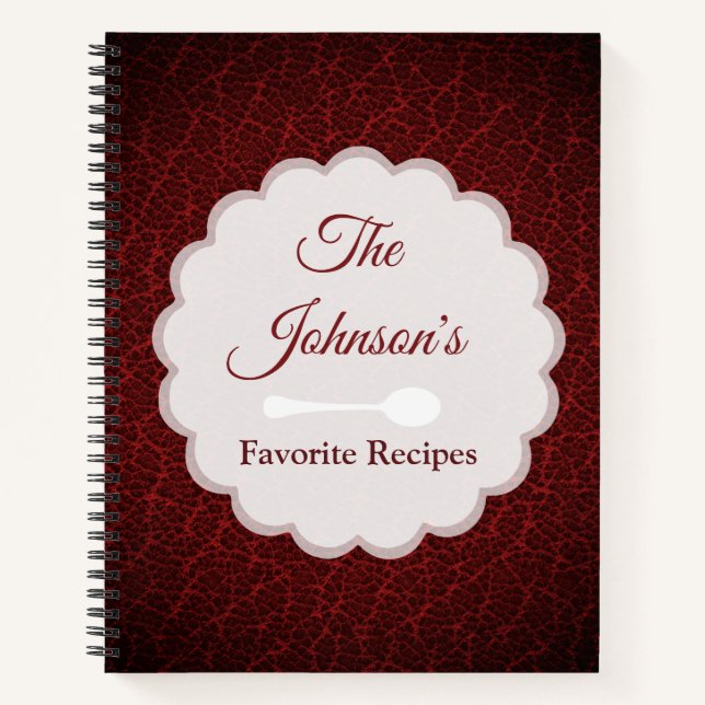 Familienrezept Notizbuch (Vorderseite)