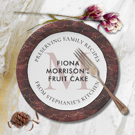 Familienrezepte Burgund Weihnachts-Party Pappteller