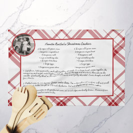Familienrezepte Keepake Foto Weihnachten Geschirrtuch