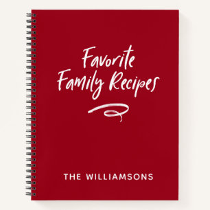 Familienrezepte Kochbuch Notizbuch