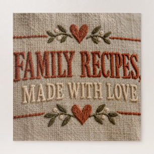 Familienrezepte, mit Liebe gemacht Puzzle