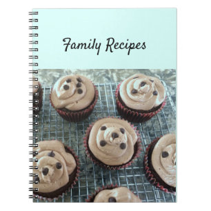 Familienrezepte Schokoladen-Cupcakes Notizblock