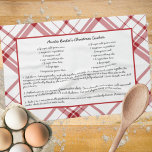 Familienrezepte Weihnachten Keepake Geschirrtuch<br><div class="desc">Passen Sie dieses Familienrezept auf und bewahren Sie Weihnachten-Design-Set für Ihre nächste große Geschenkidee. Dieses Design bietet Familienrezepte, Weihnachtsgeschenke, eine großartige personalisierte Geschenkidee für ein Geburtstagsgeschenk oder ein Weihnachtsgeschenk. Macht ein großartiges Geschenk für Familie, Mutter, Schwester, Oma, Nana, Mutter. Familie und Freunde werden dieses Familienrezept Liebe halten Weihnachten Geschenk Idee....</div>