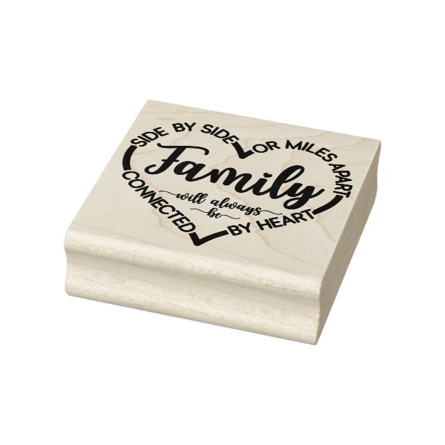 Familienseitig oder meilenweit auseinander zitiere gummistempel (Stempel)