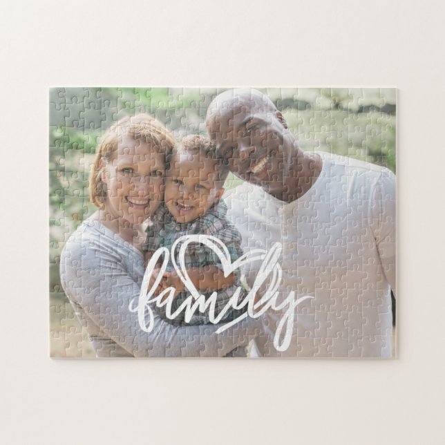 Familienskript | Kundenspezifisches Foto Puzzle (Horizontal)
