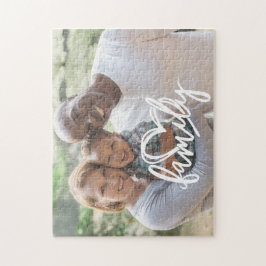 Familienskript | Kundenspezifisches Foto Puzzle